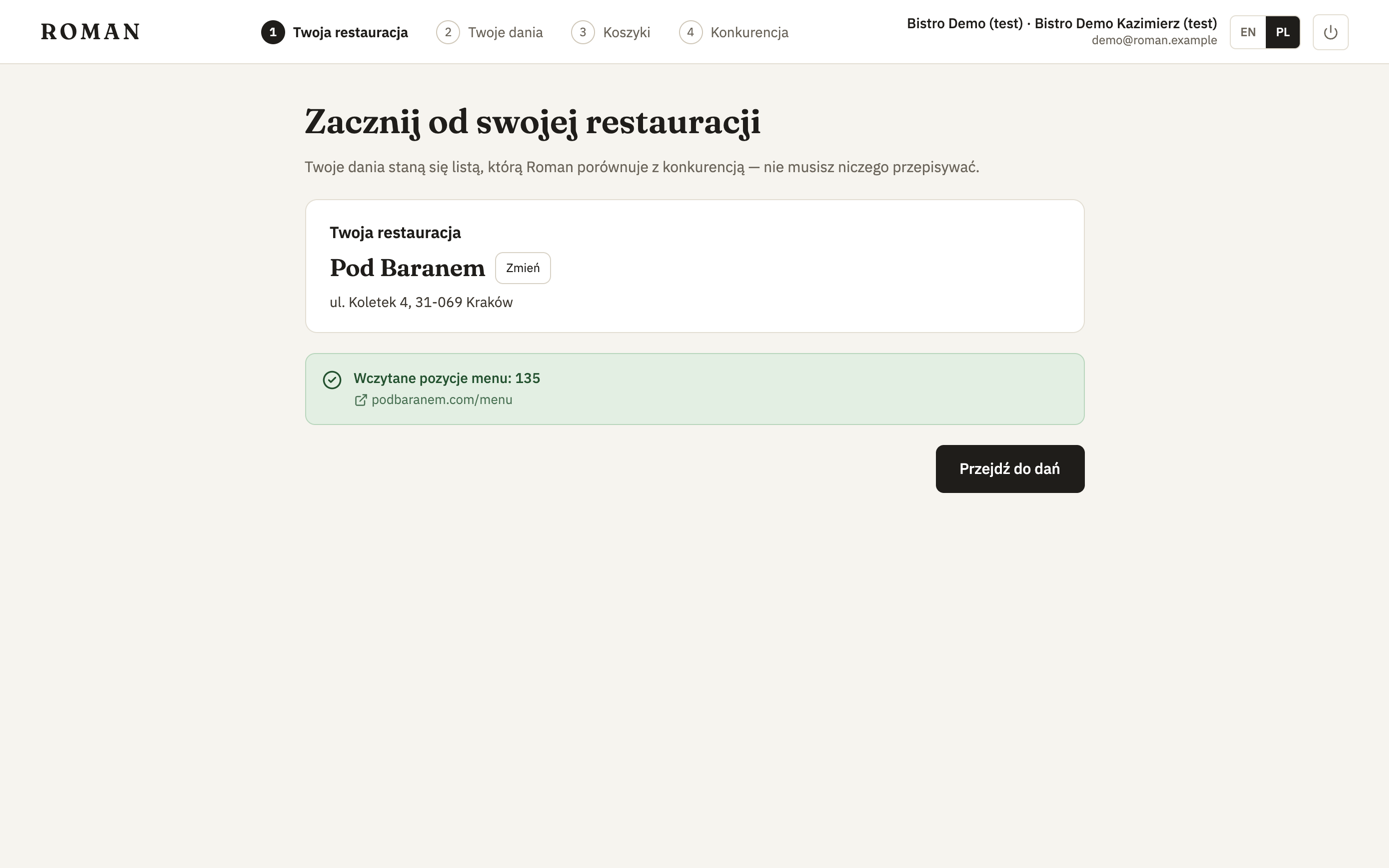 Menu read